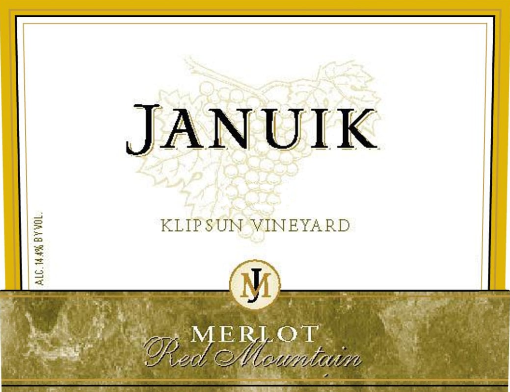 Januik Winery Klipsun Vineyard Merlot 2014 Front Label