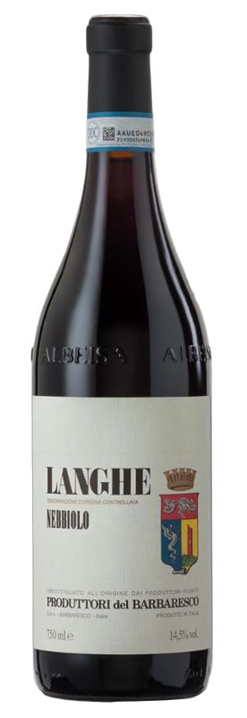 Produttori del Barbaresco Langhe Nebbiolo 2023 Front Bottle Shot