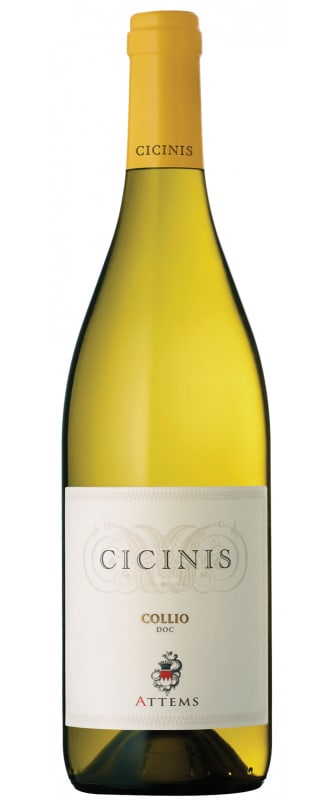 Attems Cicinis Collio Bianco 2020 Front Bottle Shot