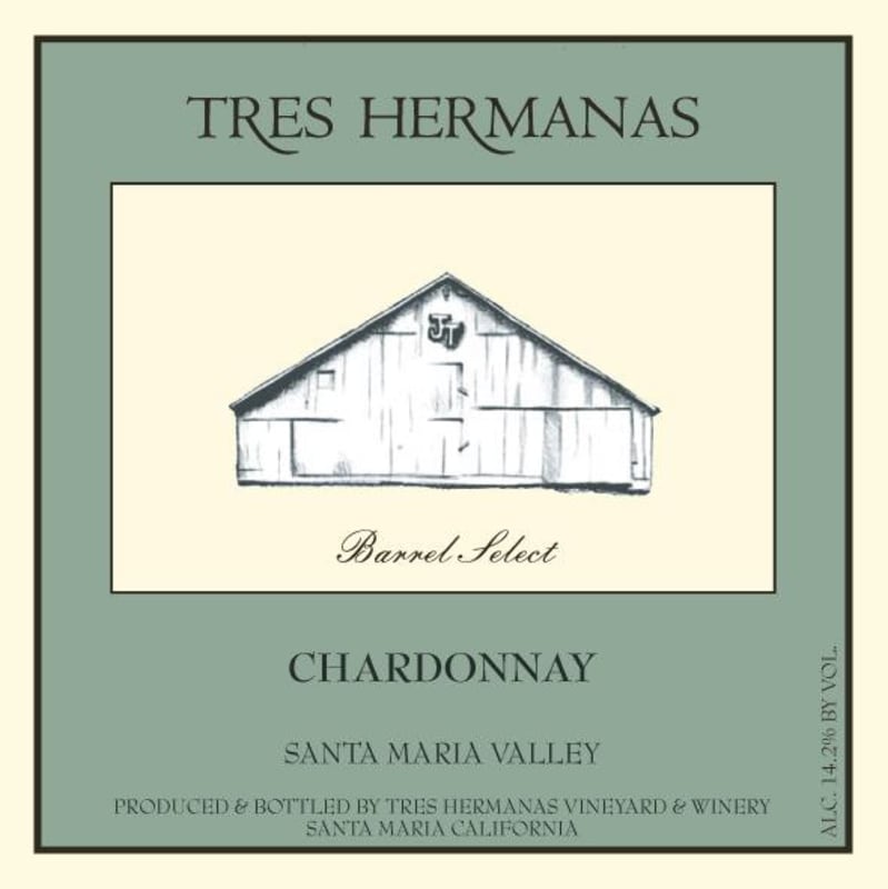 Tres Hermanas Vineyard & Winery Chardonnay 2010 Front Label
