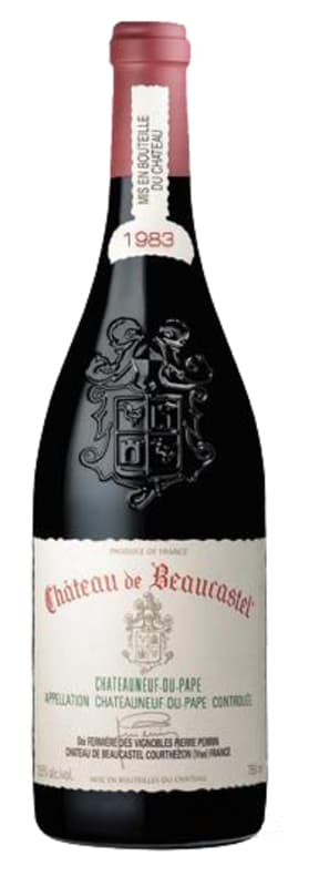 Chateau de Beaucastel Chateauneuf-du-Pape 1983 Front Bottle Shot