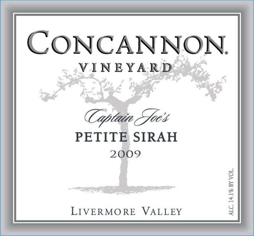 Concannon Captain Joe's Petite Sirah 2009 Front Label