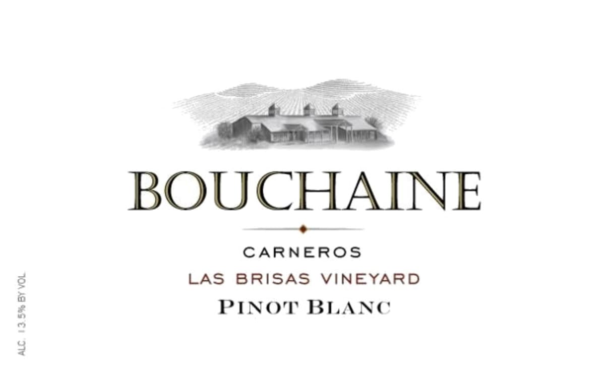 Bouchaine Las Brisas Vineyard Pinot Blanc 2014 Front Label