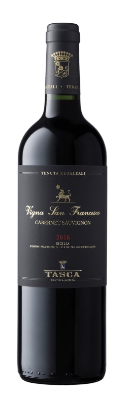 Regaleali Vigna San Francesco Cabernet Sauvignon 2016 Front Bottle Shot
