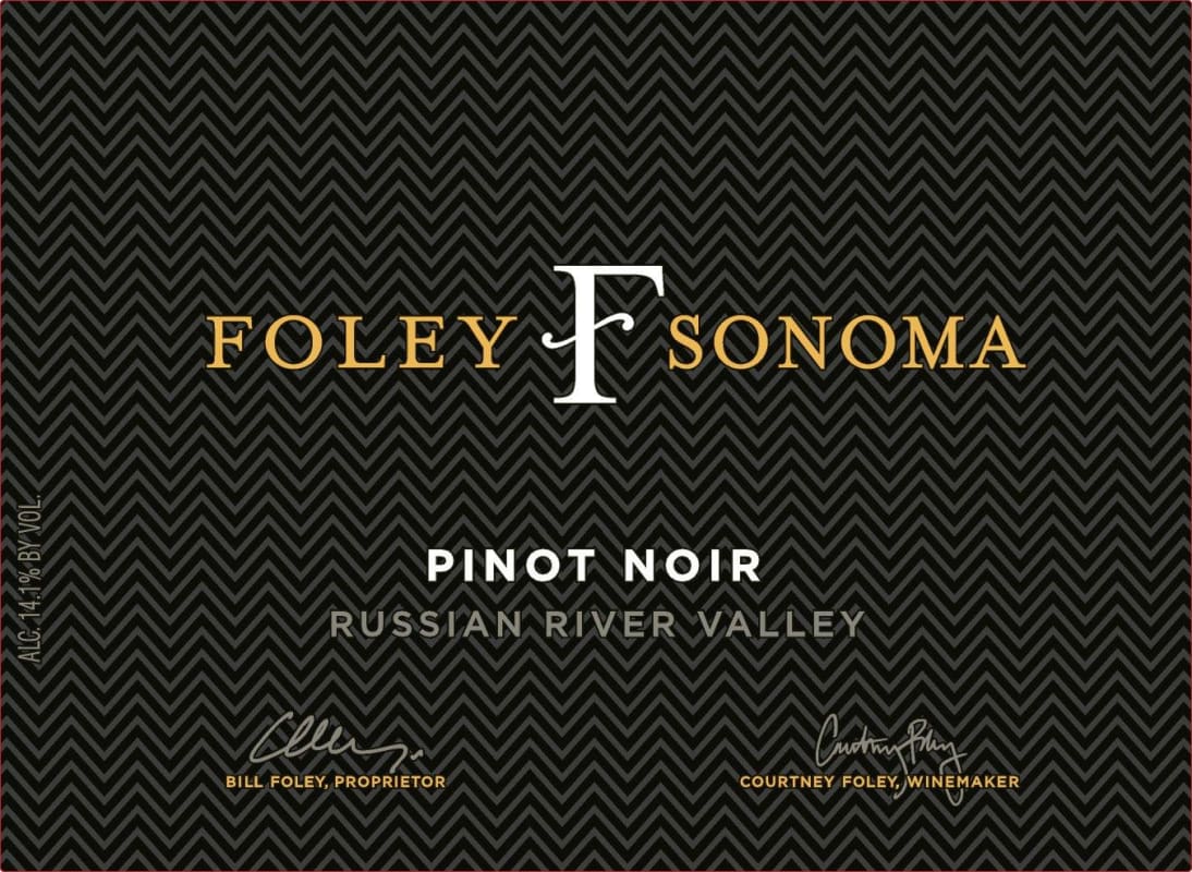 Foley Sonoma Pinot Noir 2017 Front Label