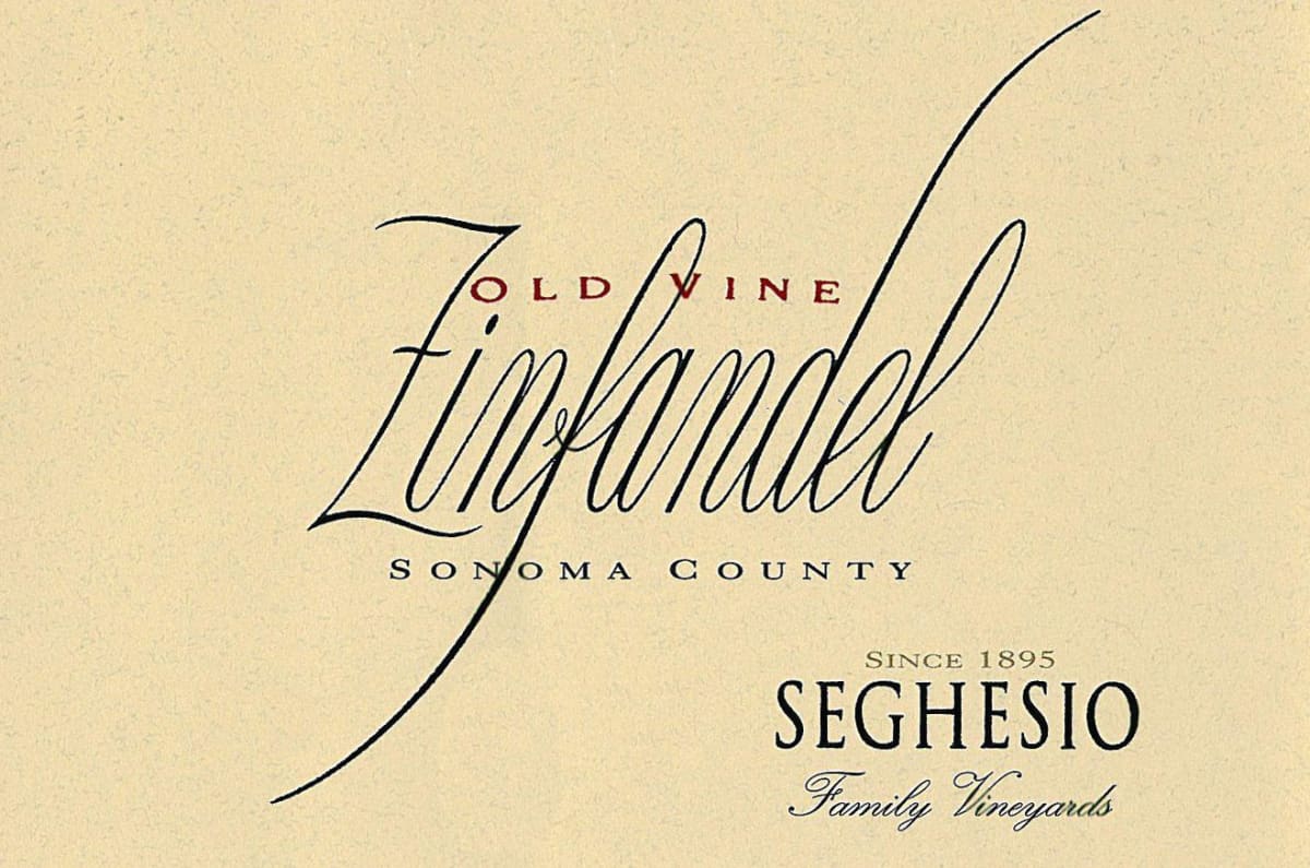 Seghesio Old Vine Zinfandel 2010 Front Label