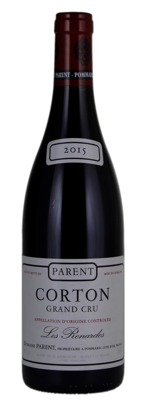 Domaine Parent Corton Les Renardes Grand Cru 2015 Front Bottle Shot