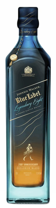 Johnnie Walker Blue Label Legendary Eight Blended Scotch Whisky Front Bottle Shot