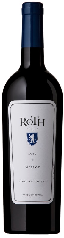 Roth Estate Merlot 2015 Front Bottle Shot