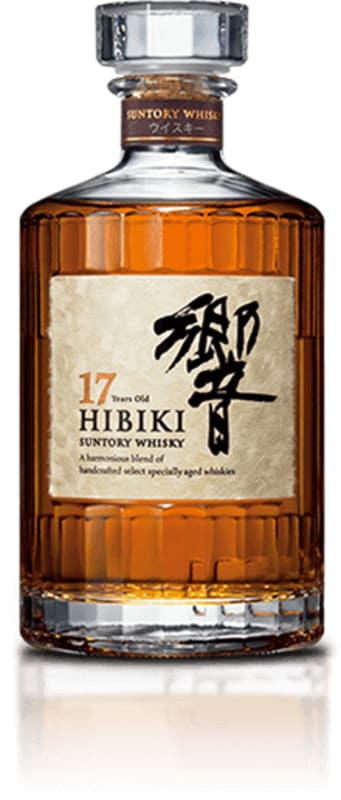 Suntory Hibiki 17 Year Japanese Whisky Front Bottle Shot