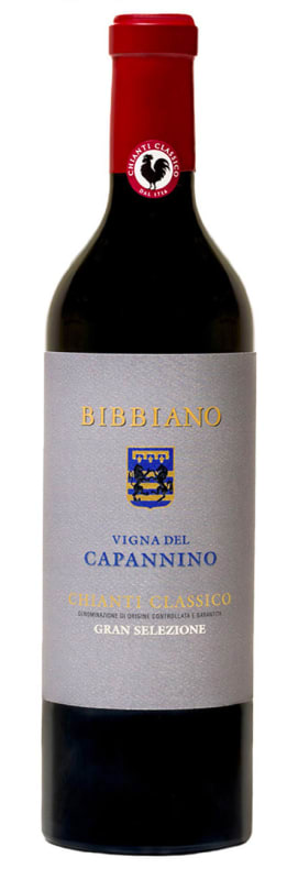 Bibbiano Vigna del Capannino Chianti Classico Gran Selezione 2018 Front Bottle Shot