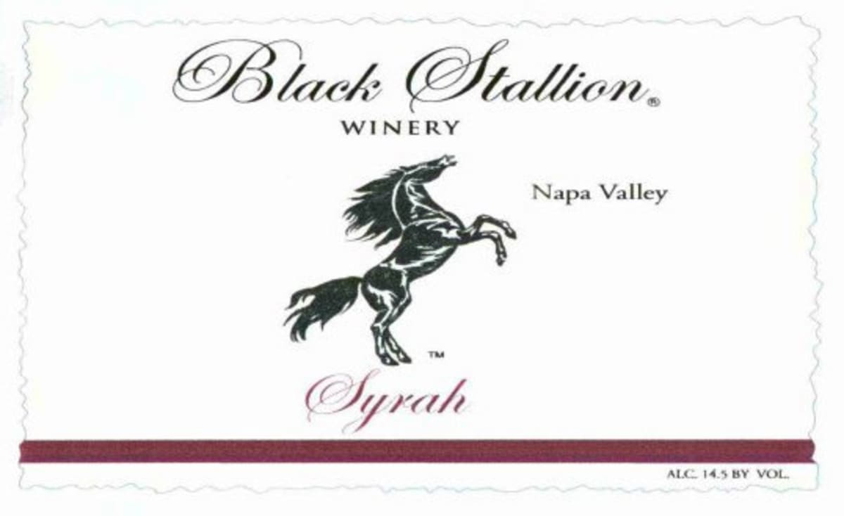 Black Stallion Winery Napa Valley Syrah 2007 Front Label