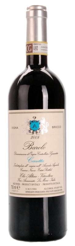 Elio Altare Barolo Cerretta 2008 Front Bottle Shot
