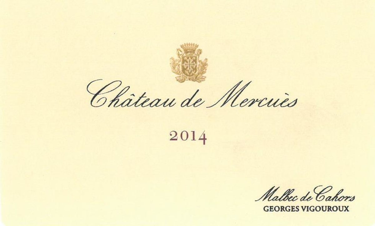 Georges Vigouroux Chateau de Mercues 2014 Front Label
