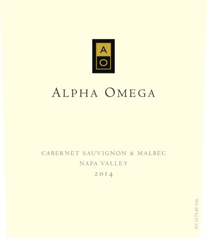 Alpha Omega Cabernet Sauvignon & Malbec 2014 Front Label