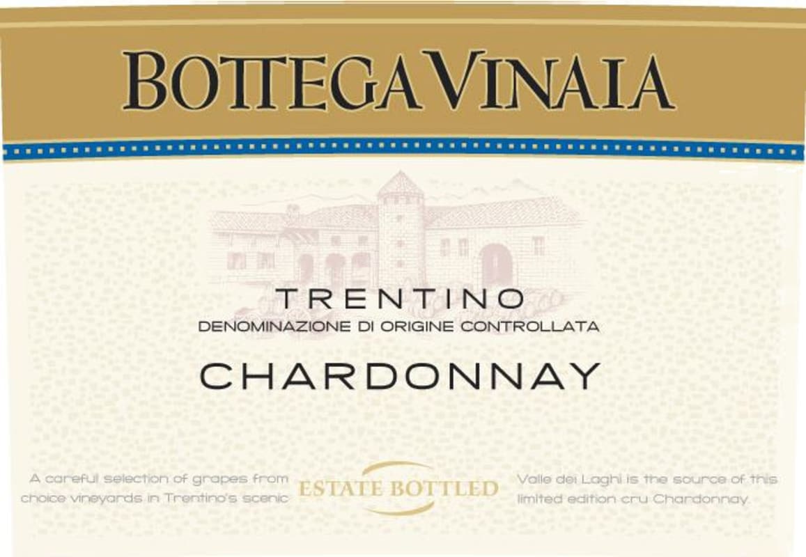 Cavit Bottega Vinai Chardonnay 2012 Front Label