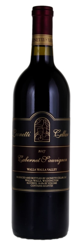 Leonetti Cabernet Sauvignon 2007 Front Bottle Shot