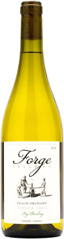Forge Cellars Peach Orchard Dry Riesling 2020 Front Bottle Shot