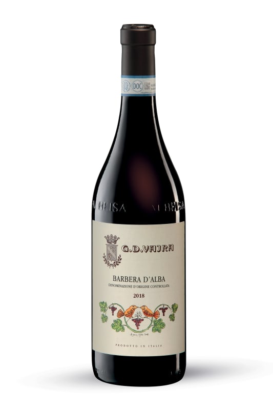 G.D. Vajra Barbera d'Alba 2018 Front Bottle Shot