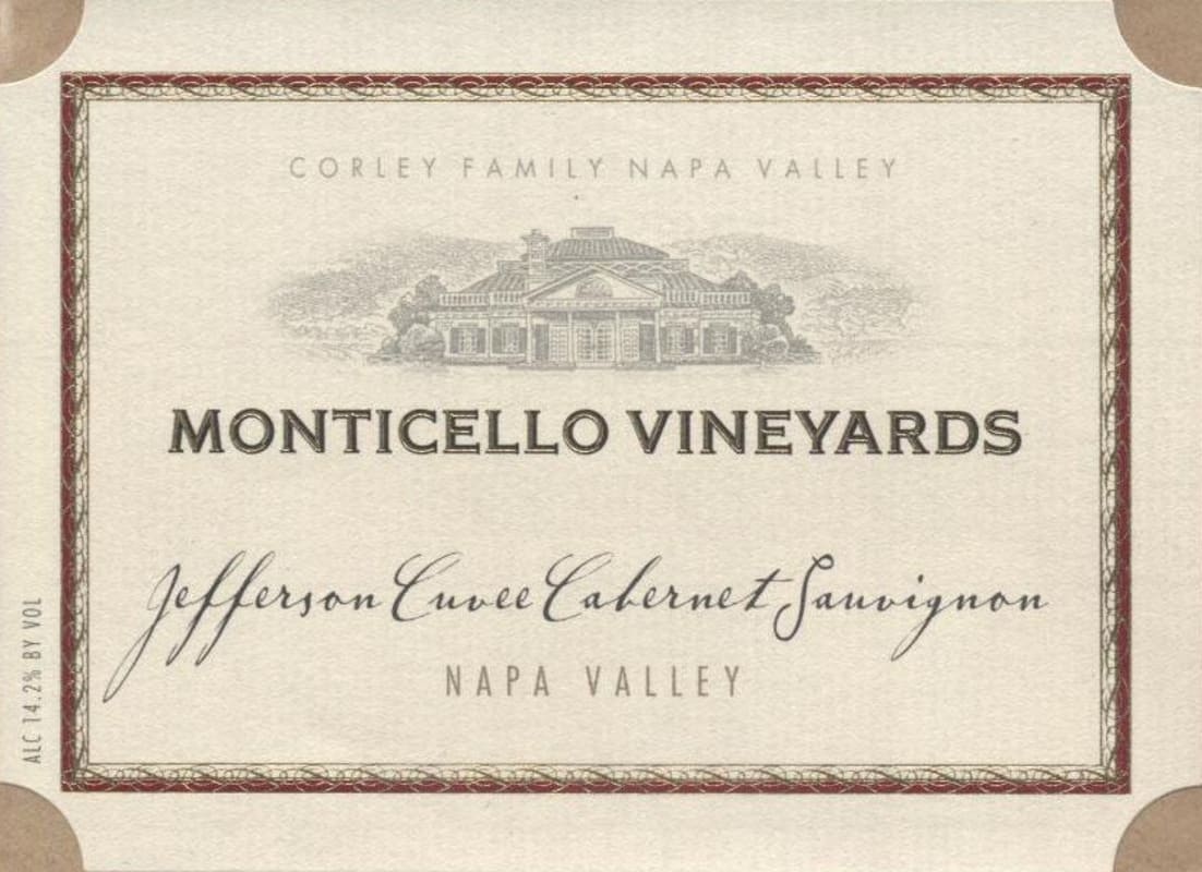 Monticello Jefferson Cuvee Cabernet Sauvignon 2014 Front Label