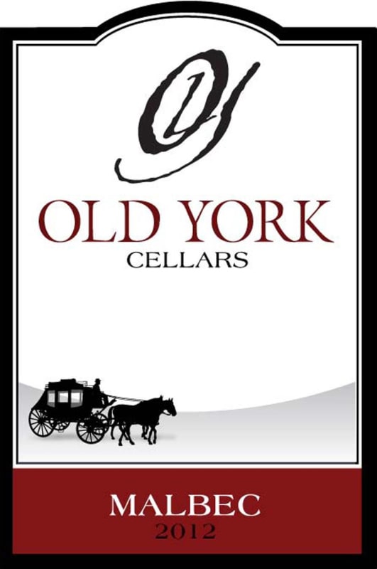 Old York Cellars Malbec 2012 Front Label