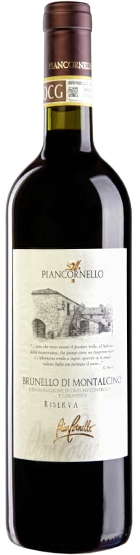 Piancornello Brunello di Montalcino Riserva 2012 Front Bottle Shot