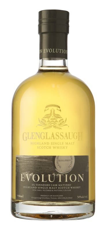 Glenglassaugh Evolution Single Malt Scotch Whisky Front Bottle Shot