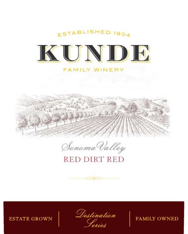 Kunde Red Dirt Red 2017 Front Label