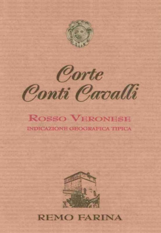 Remo Farina Corte Conti Cavalli Rosso Veronese 2011 Front Label