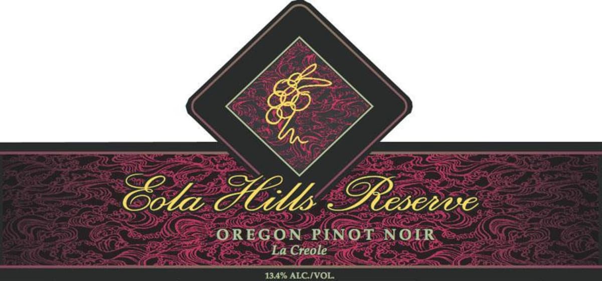 Eola Hills Eola Hills Reserve LaCreole Pinot Noir 2010 Front Label
