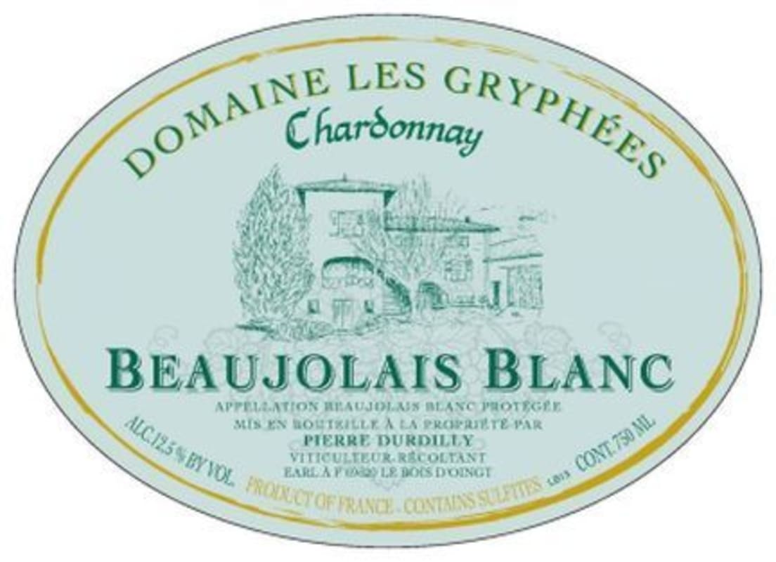 Domaine Les Gryphees Beaujolais Blanc 2018 Front Label