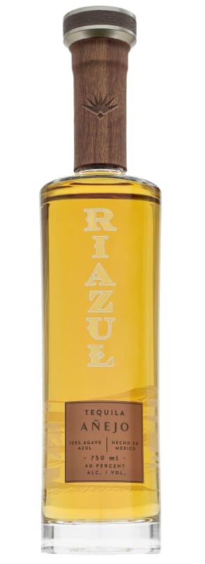 Riazul Anejo Tequila Front Bottle Shot