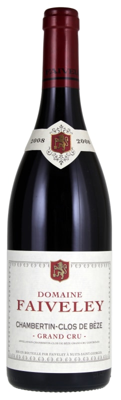 Faiveley Chambertin Clos de Beze Grand Cru 2008 Front Bottle Shot