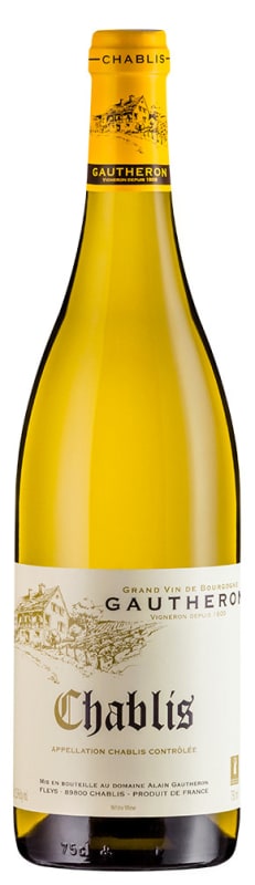 Alain Gautheron Chablis (375ML half-bottle) 2018 Front Bottle Shot