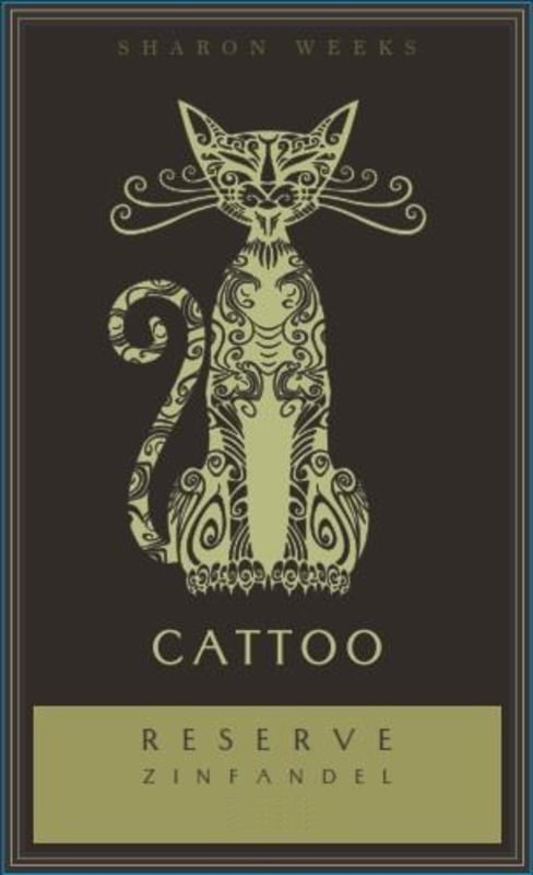 Sharon Weeks Cattoo Reserve Zinfandel 2017 Front Label
