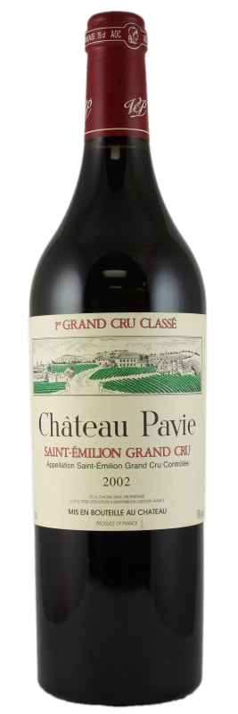 Chateau Pavie 2002 Front Bottle Shot