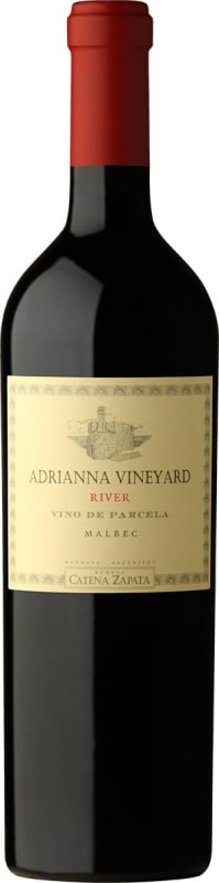 Catena Zapata Adrianna Vineyard River Malbec 2021 Front Bottle Shot
