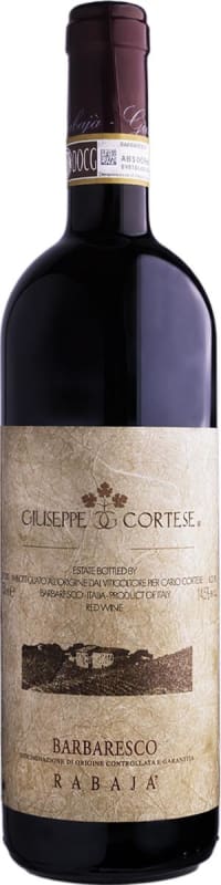 Giuseppe Cortese Rabaja Barbaresco 2020 Front Bottle Shot