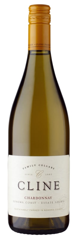 Cline Estate Chardonnay 2018 Front Bottle Shot