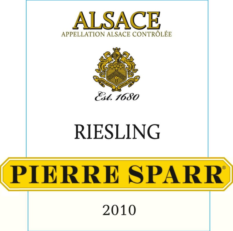 Pierre Sparr Alsace Selection Riesling 2010 Front Label