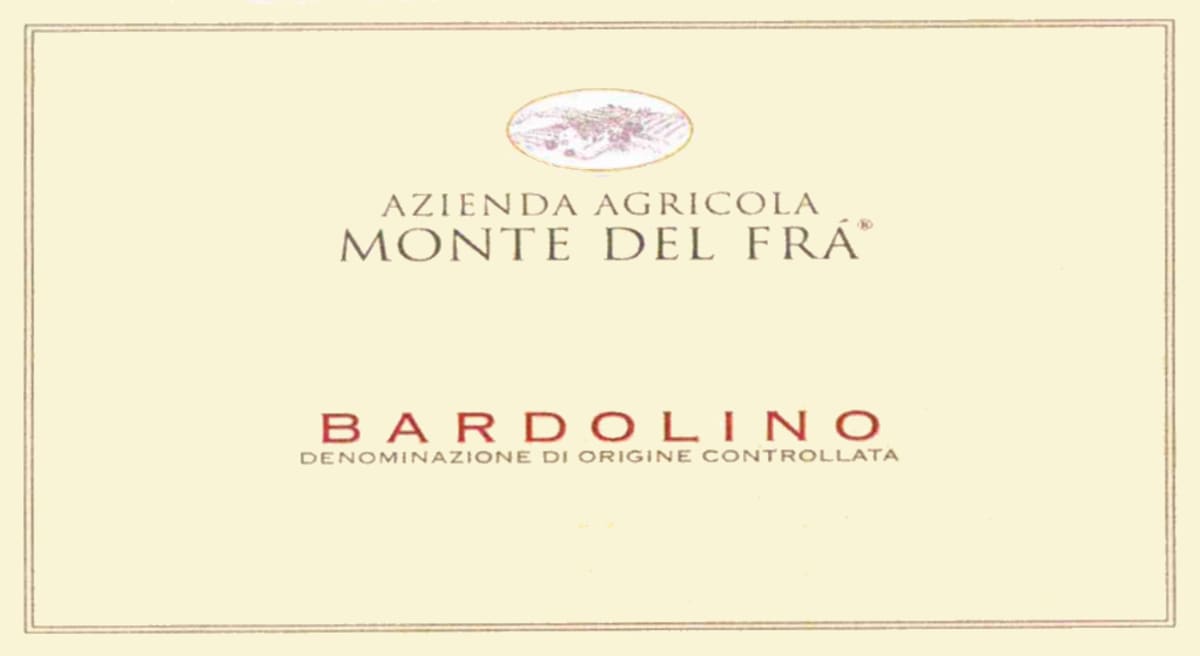 Monte del Fra Bardolino 2016 Front Label