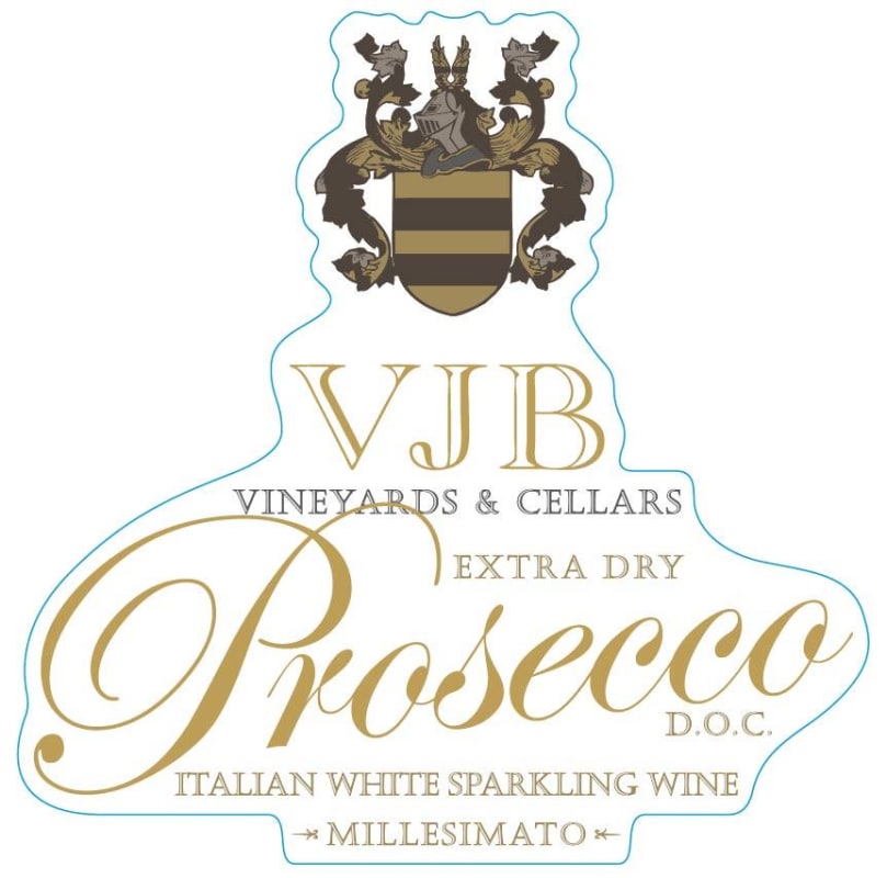 VJB Vineyard & Cellars Prosecco Extra Dry Front Label