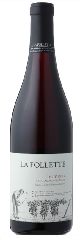 La Follette Sangiacomo Pinot Noir 2015 Front Bottle Shot
