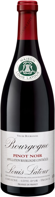 Louis Latour Bourgogne Pinot Noir 2017 Front Bottle Shot