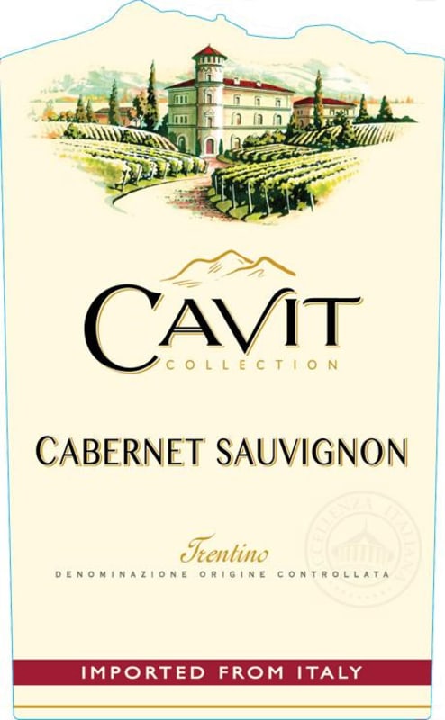 Cavit Cabernet Sauvignon 2015 Front Label