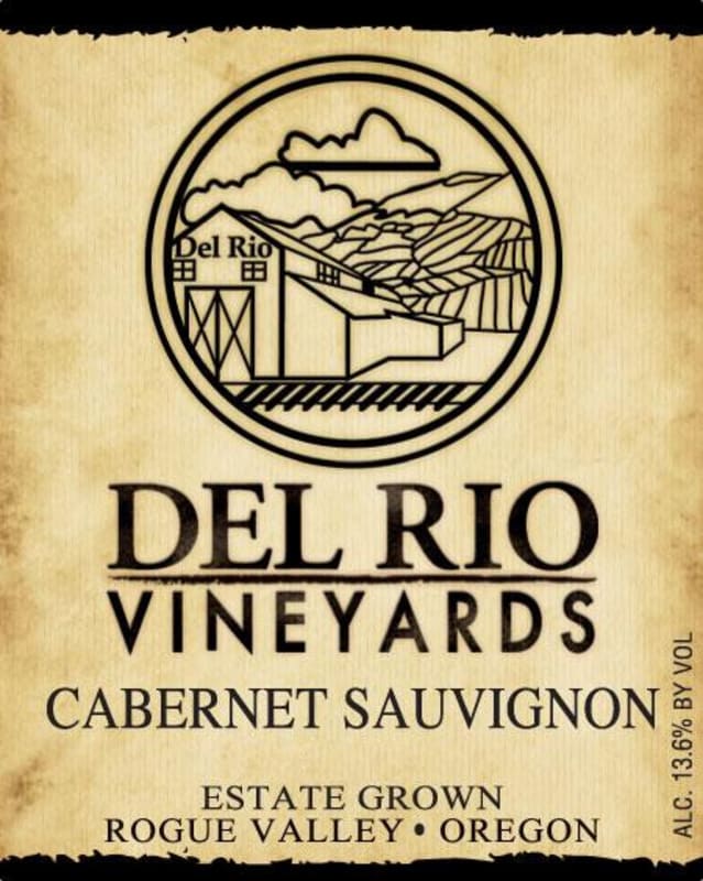Del Rio Vineyards Cabernet Sauvignon 2014 Front Label
