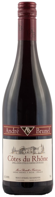Andre Brunel Cotes du Rhone 2014 Front Bottle Shot