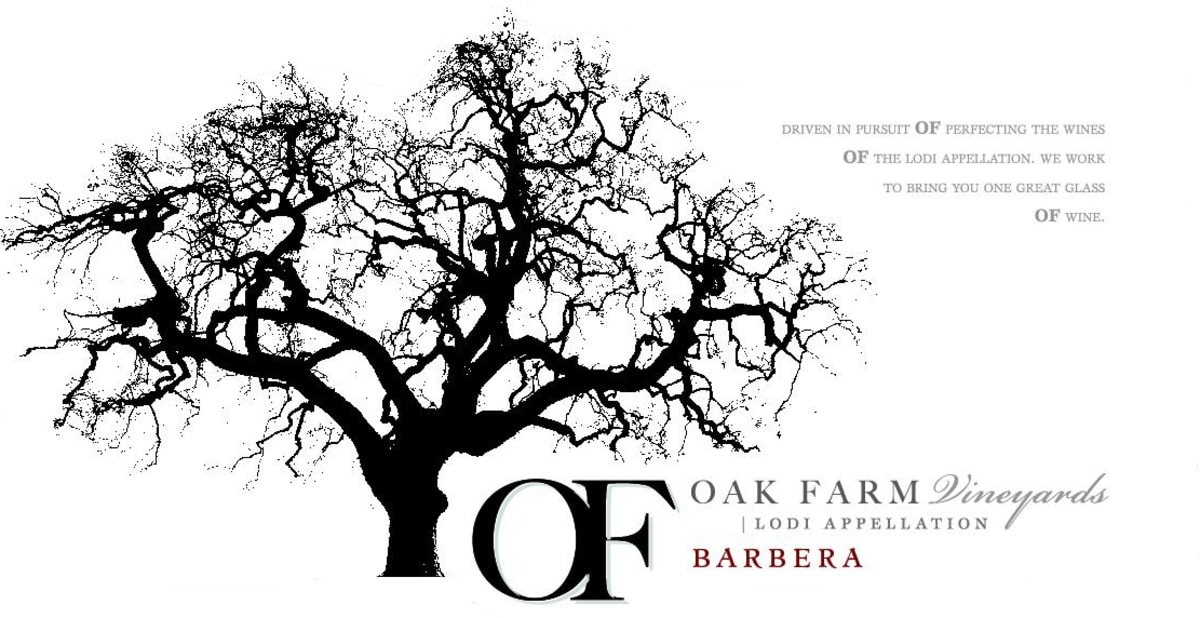 Oak Farm Barbera 2015 Front Label