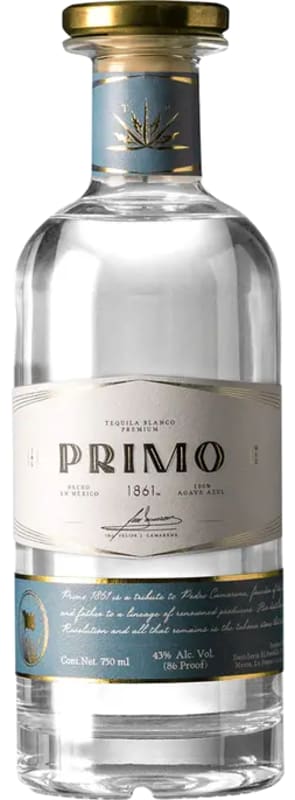 Primo Blanco Tequila Front Bottle Shot