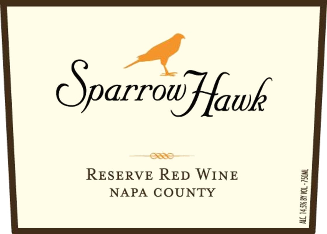 Sparrow Hawk Napa County Reserve Red 2016 Front Label